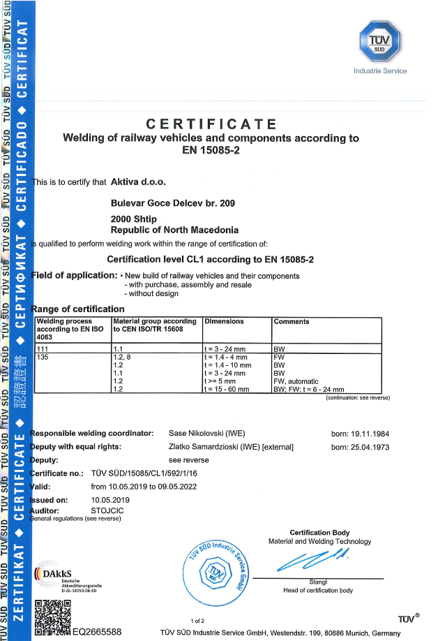 , Quality &#038; Certificates